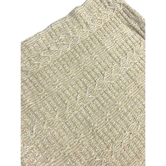 St. John Cream Tan Straight Pencil Mini Skirt Size 10 Made USA Knitted Stretch - Picture 2 of 9